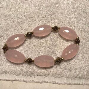 2007 Avon Bold Beaded Stretch Bracelet - Pink‎